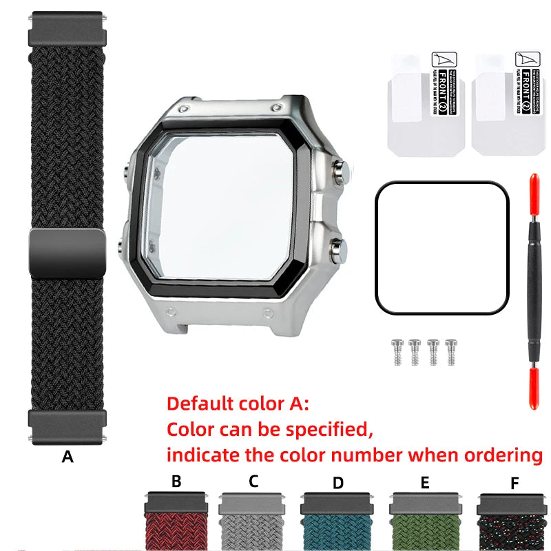 Casio AE1200 case mod kit modification all metal case 3299 AE-1200 bezel glass waterproof ring kit 304 stainless steel part
