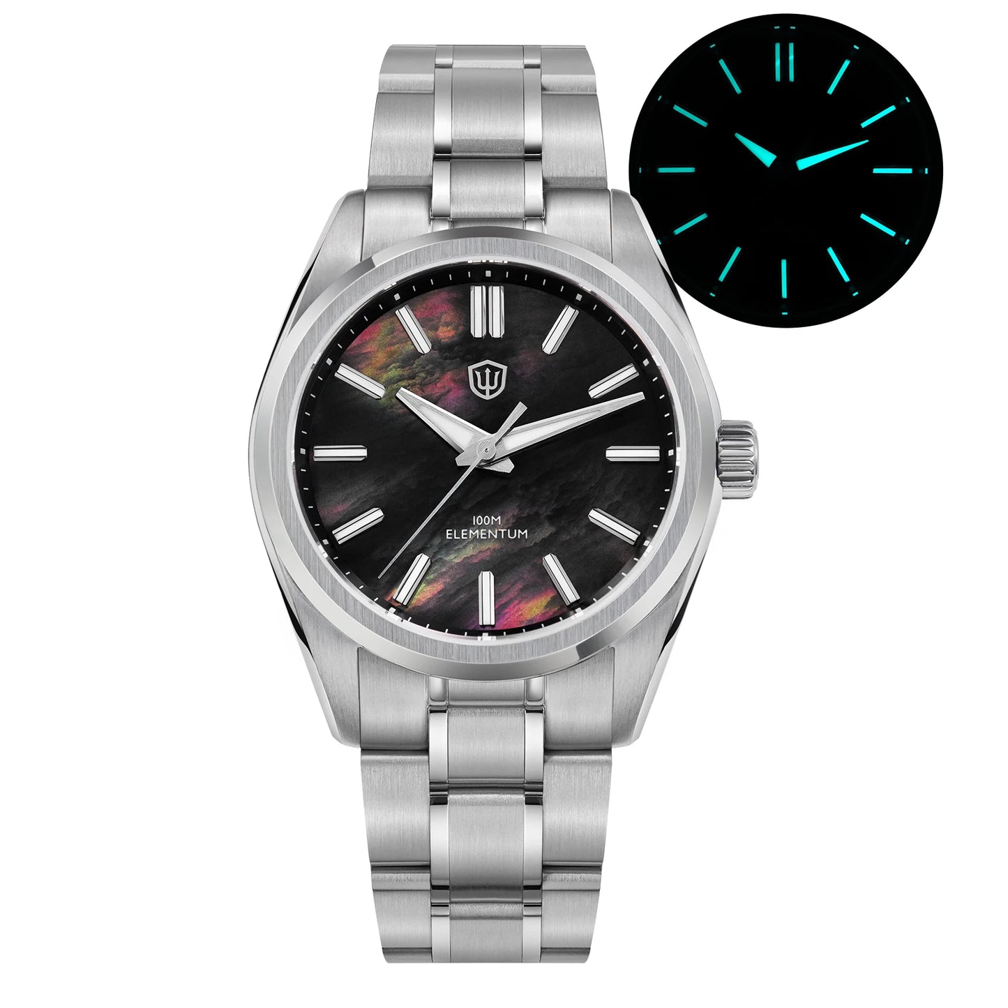 Crack-Dial Watchdives WD0003C 38mm Men Watch VH31 Sweep Seconds Quartz Movement Sapphire ice Luminous 10Bar Waterproof Watches