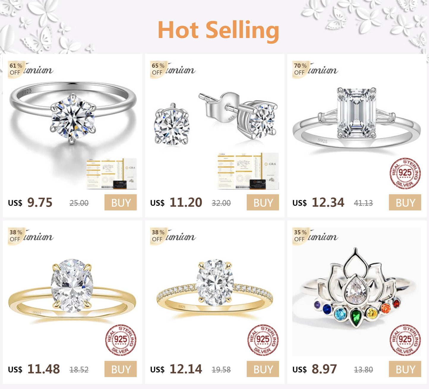 Trumium 3CT 925 Sterling Silver Engagement Rings Oval Cut Solitaire Cubic Zirconia Wedding Promise Rings for Women Fine Jewelry