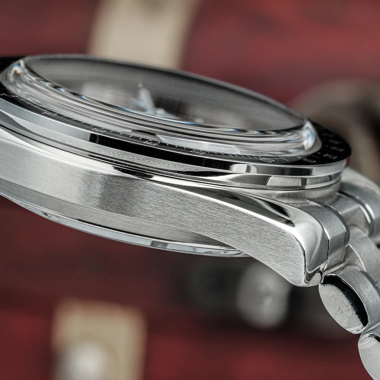 Watchdives New WD1863 Watch VK63 Chronograph Movement Aluminum Bezel BGW9 Luminous Bubble Sapphire Crystal 39mm Vintage Watches