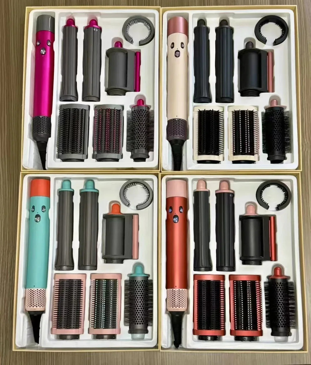 7 in1 Multi Hair Styler Curling Iron ProfessionalStraightener BarrelBrush DryerHotcomb Salon Tool Fast Heating for HomeUsecurler