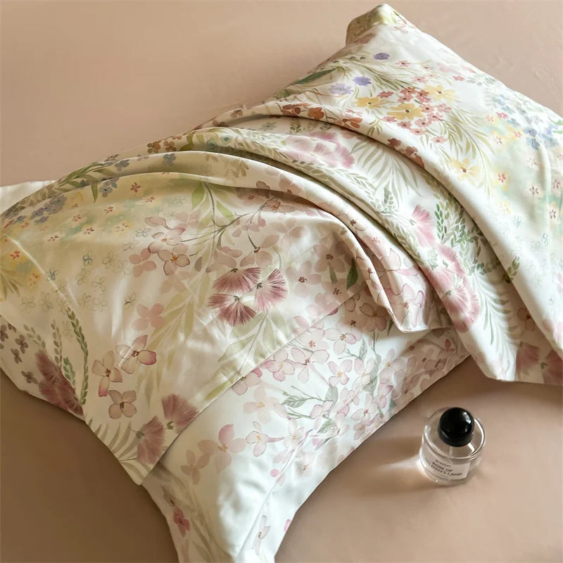 Svetanya Print Egyptian Cotton Bedding Sets Ru Queen King Size Bed Linens Pillowcase Sheet Duvet Cover Set