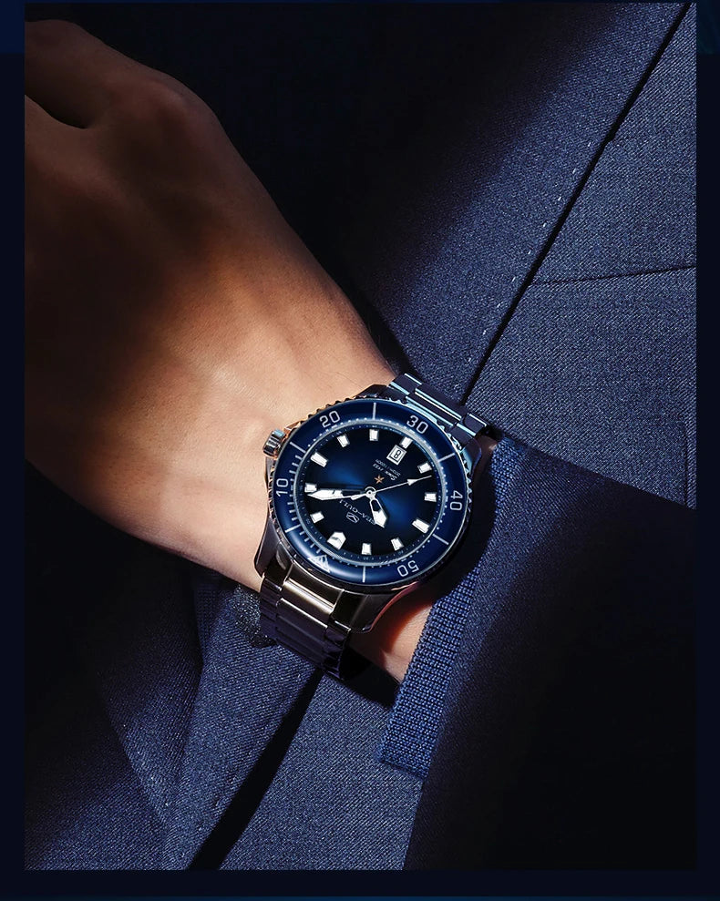 Seagull 40mm Ocean Series Pro Wristwatch relogio masculino Men's Automatic Mechanical Watch 300m Diving Sapphire Crystal 1213