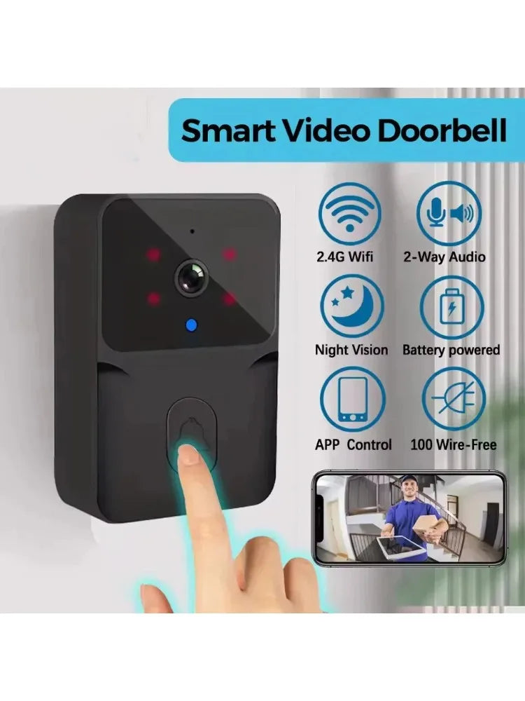 Doorbell With Camera Wireless Bundle Video Doorbell WIFI HD Outdoor Phone Door Bell Camera Security Video Intercom IR