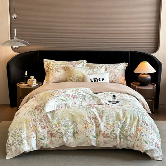 Svetanya Egyptian Cotton Underwear Bedding Sets Linens Queen King Ru Size Print Sheet Pillowcase Duvet Cover Set