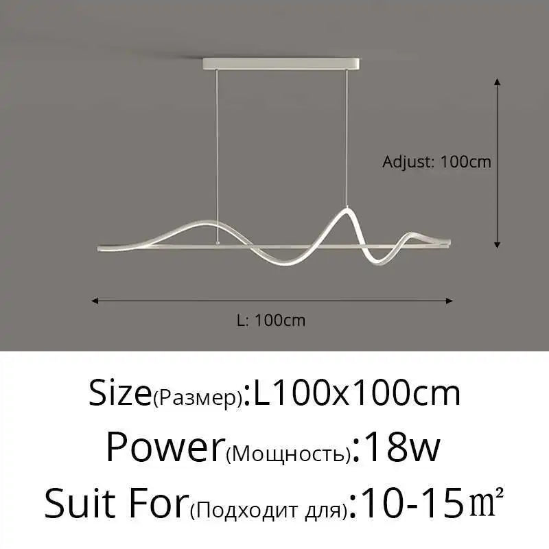 Modern Led Pendant Lights Chandelier For Dining Table Living Room Counter Bar Interior Moon Hanging Lamp Decor Chandelier Lamp