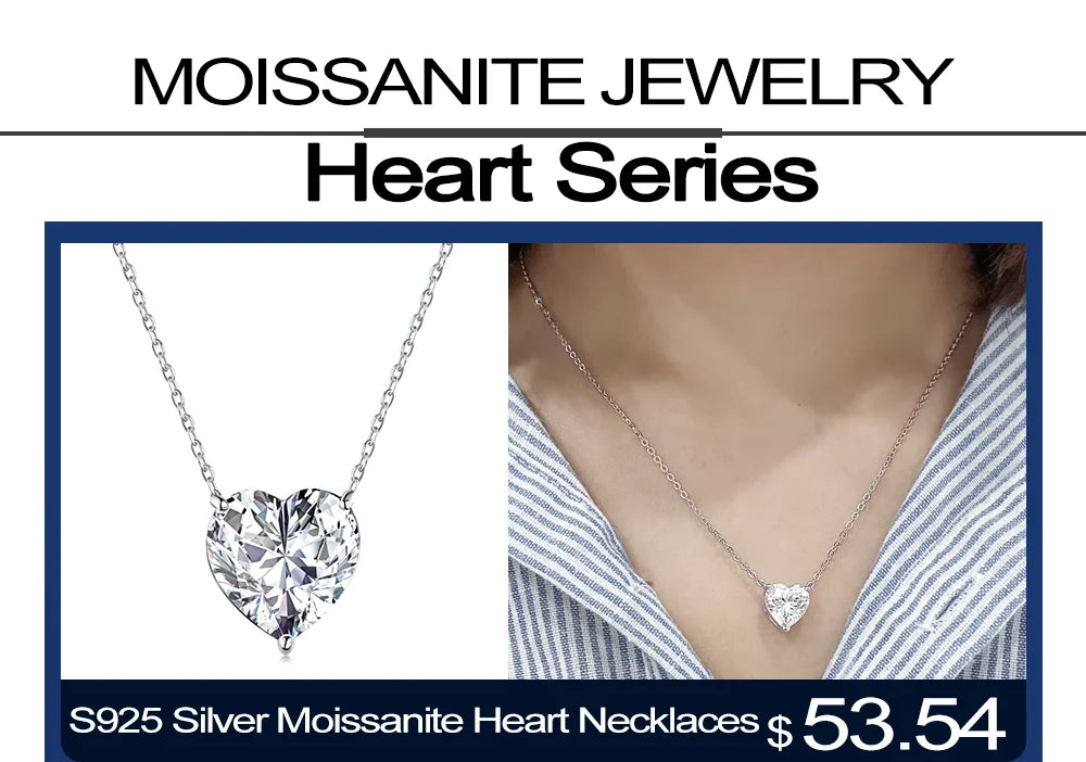 GRA Certified Heart Cut Moissanite Drop Earrings for Women 3/6cttw Luxury Quality Lab Diamond S925 Sterling Silver Bride Jewelry