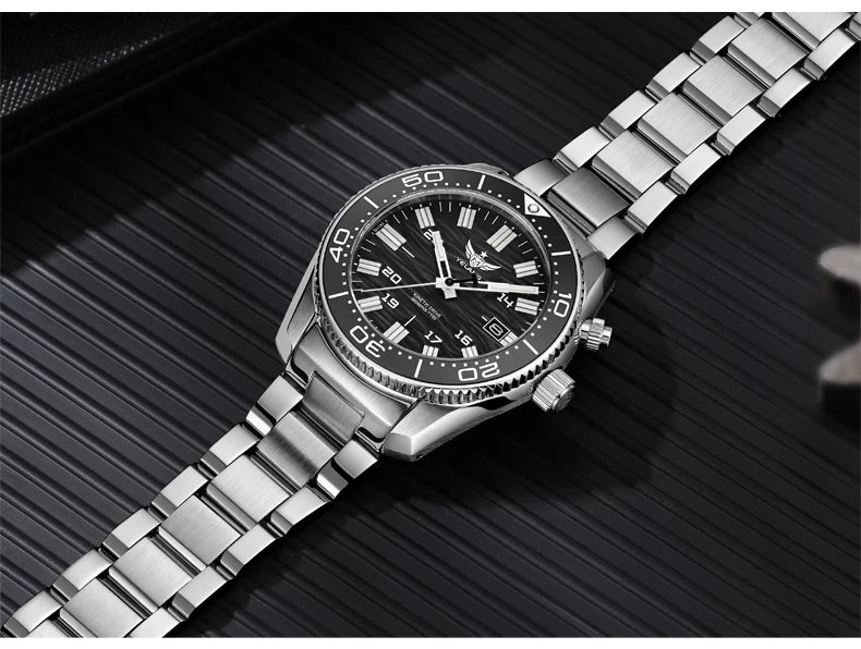 Yelang V1038 40mm Men Diving Watch Human Kinetic Energy Watch Brand Watch 300m Waterproof Watch luminous Japan PX82 Sapphire