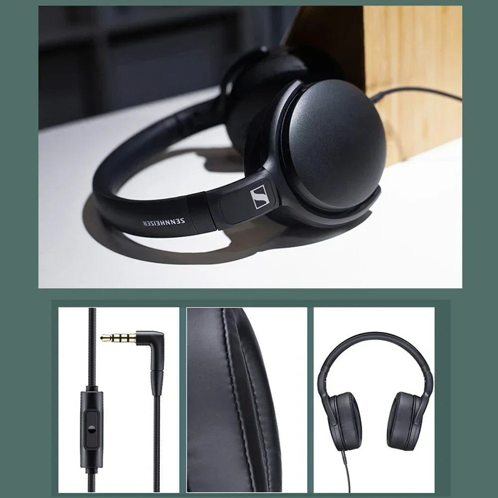 2026 Sennheiser HD 400S Over-Ear Headphones Swith Noise Isolation Stereo Sound Foldable Sports Headset for Mobile with Deep Bass