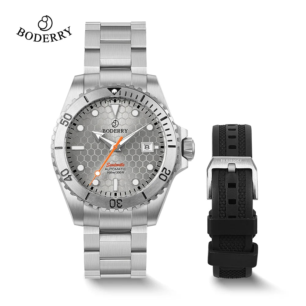 Boderry Seaturtle Titanium Diver Watch Men Luxury Bronze Watches Automatic Mechanical Wristwatch Sport 200M Waterproof Luminous
