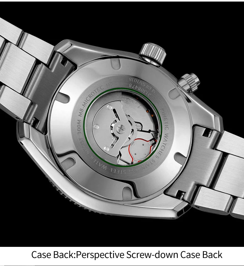 Yelang V1038 40mm Men Diving Watch Human Kinetic Energy Watch Brand Watch 300m Waterproof Watch luminous Japan PX82 Sapphire