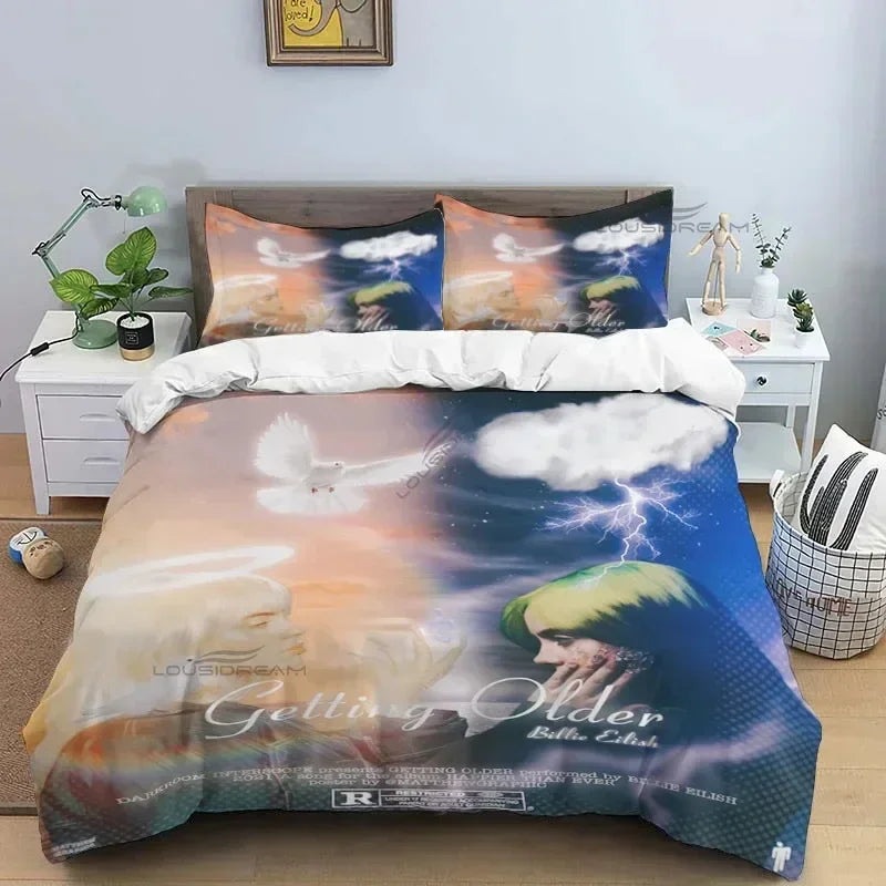 Popular Star B-E Singer Bedding Set Duvet Cover Bed Set Quilt Cover Pillowcase Comforter king Queen Size Boys Adult Bedding Set