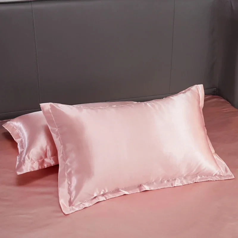 Luxury Rayon Bedding Set Solid Color Luxury Bedding Kit Satin Duvet Cover Set Bed Set pour lit Double,Queen,King,2pcs/3pcs/4pcs