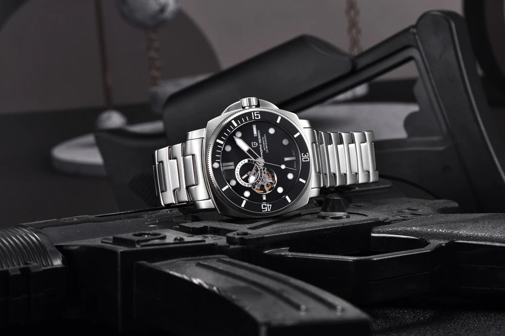 PAGANI DESIGN 2025 New Luxury Men's Watches Mechanical Automatic Watch For Men 200M Diving Wrist watch Stainless Steel+with box
