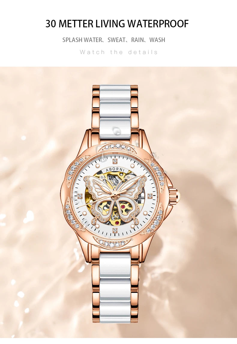 New Fashion Womens Mechanical Watches for Woman Simple Stainless Steel Pagani Designs Women Automatic Watch Gifts Reloj Mujer