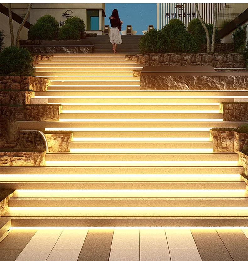 Round Flexible Silicone Strip Light 360 Degree Glowing IP65 Outdoor LED Soft Neon Tube Tape Lamp DIY Minimalist Linear Lighting