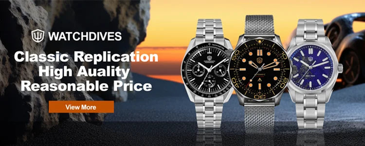 Watchdives WD1863 Quartz Watch VK63 Chronograph Movement Bubble Sapphire Crystal 10Bar Waterproof Luminous 39mm Vintage Watches