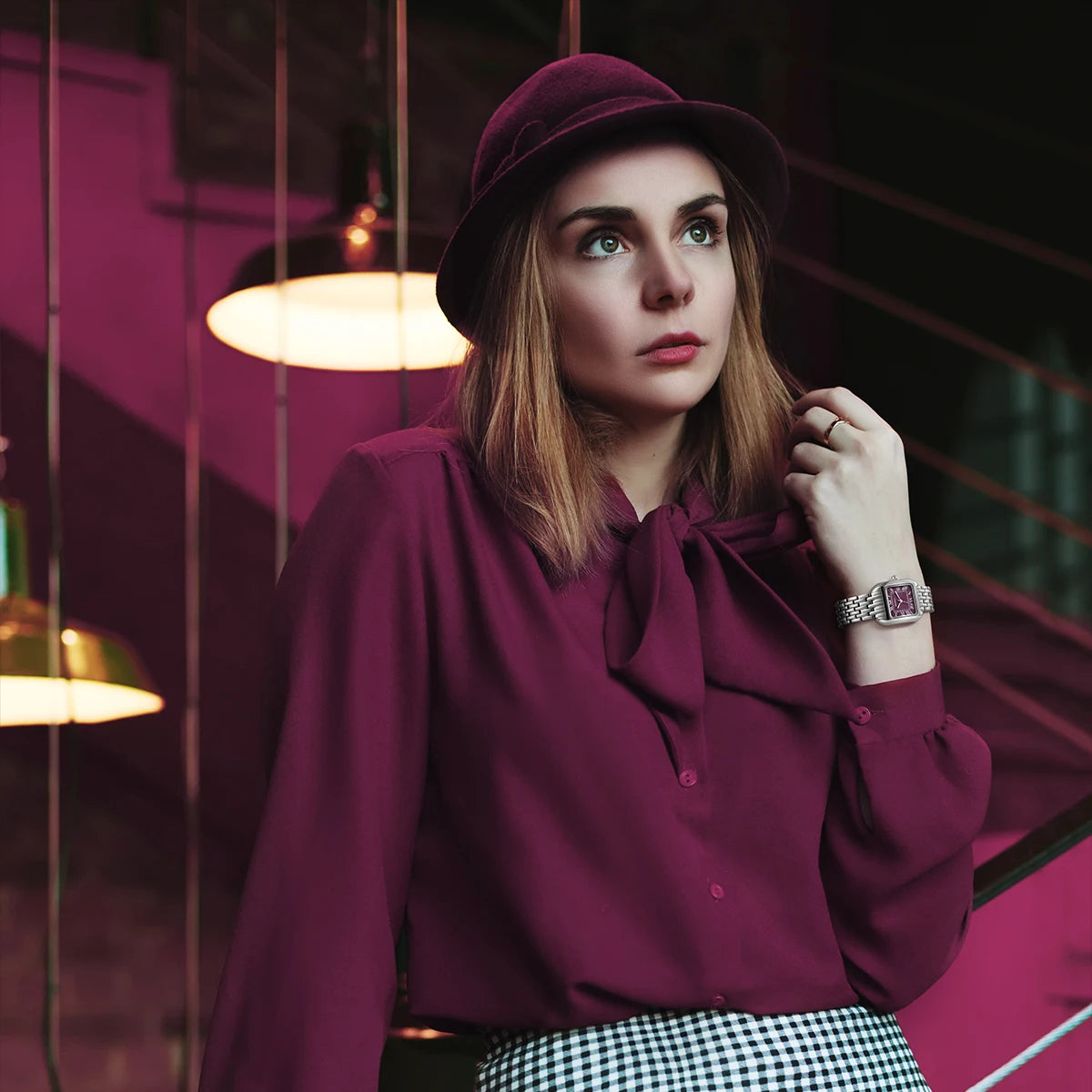 BERNY Luxury Brand Woman Watch New In High Quality S/S Square Ladies Quartz Watches Fashion Elegant Business Wristwatch