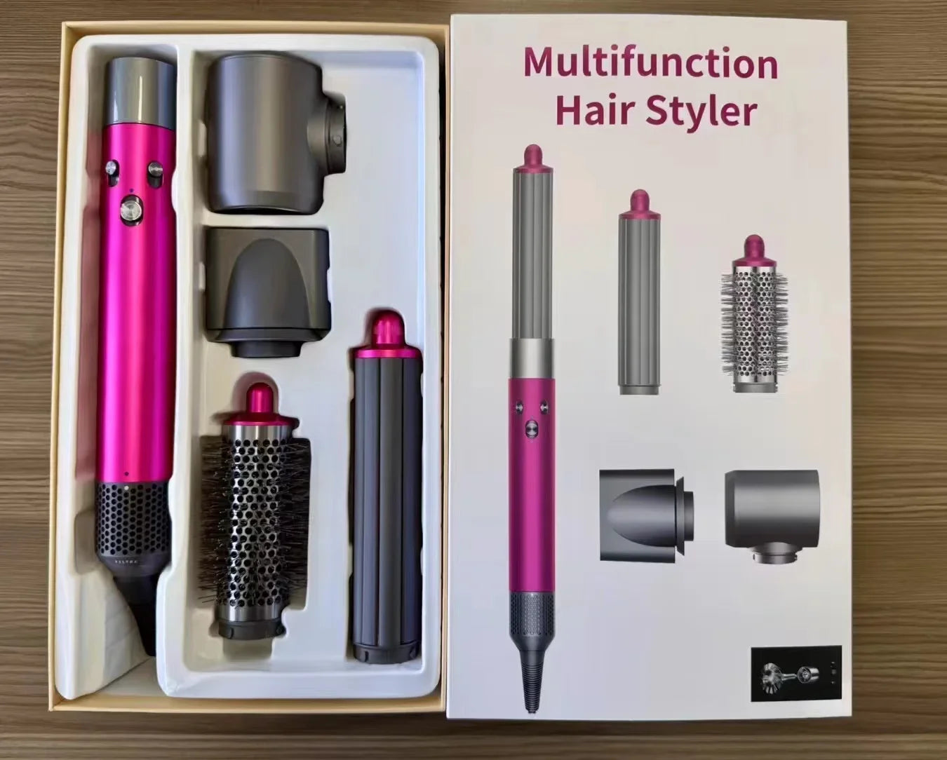 7 in1 Multi Hair Styler Curling Iron ProfessionalStraightener BarrelBrush DryerHotcomb Salon Tool Fast Heating for HomeUsecurler
