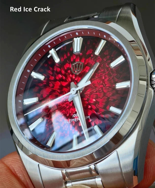 Crack-Dial Watchdives WD0003C 38mm Men Watch VH31 Sweep Seconds Quartz Movement Sapphire ice Luminous 10Bar Waterproof Watches