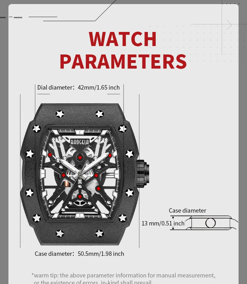 BAOGELA Black Stainless Steel Watch Men Military Sport Analog Quartz Wristwatch with Silicone Strap Luminous Hands Relogio 4147