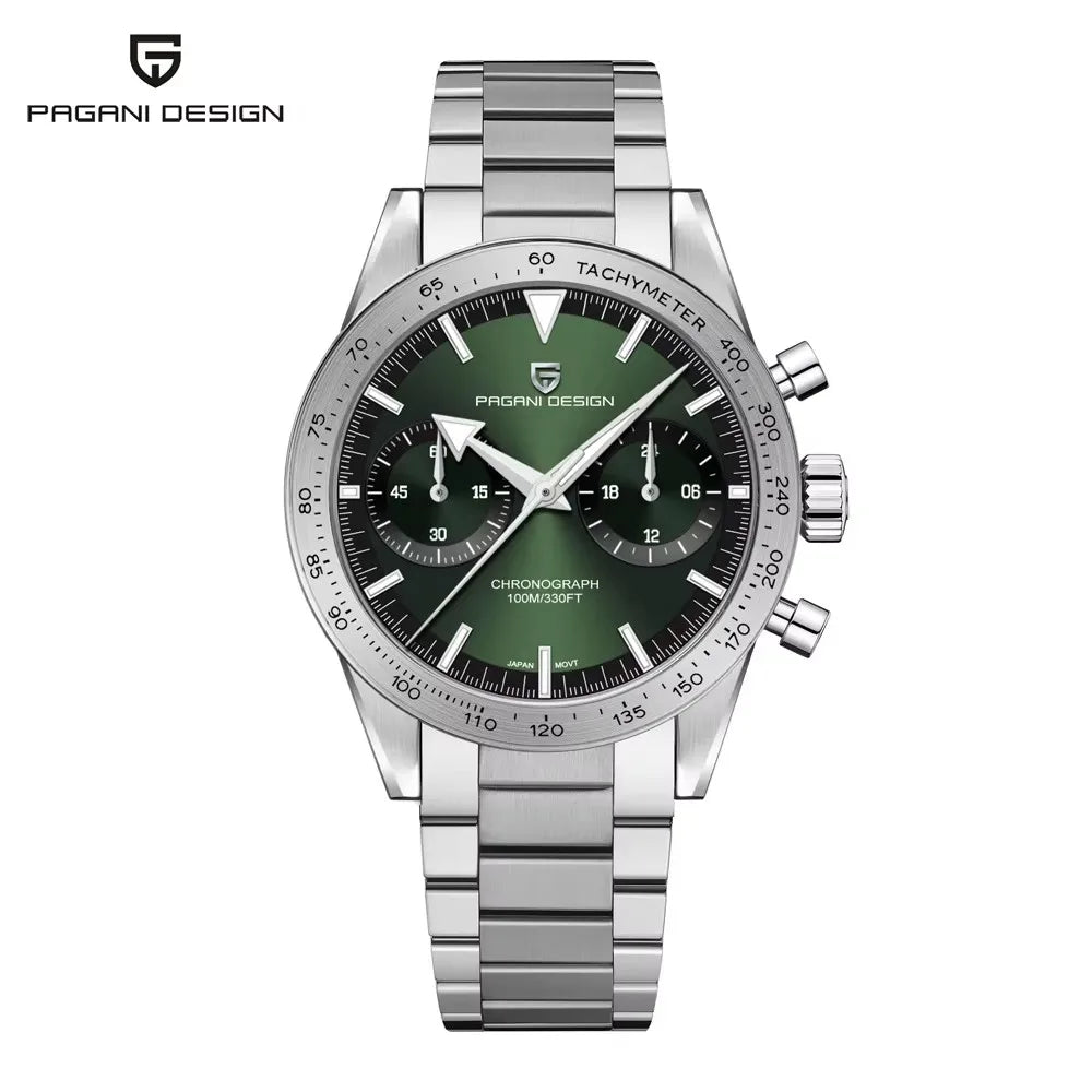 2025 New PAGANI DESIGN Retro Moon Men's Watches Luxury Quartz Watch Men Chronograph Wristwatches AR Sapphire Waterproof Luminous