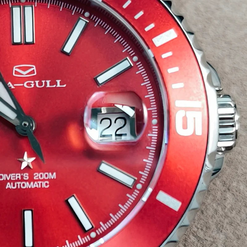 Seagull relogio masculino Men Watch 200m Diving Business Waterproof Fashion Automatic Mechanical Watch Ocean Series 816.32.1523