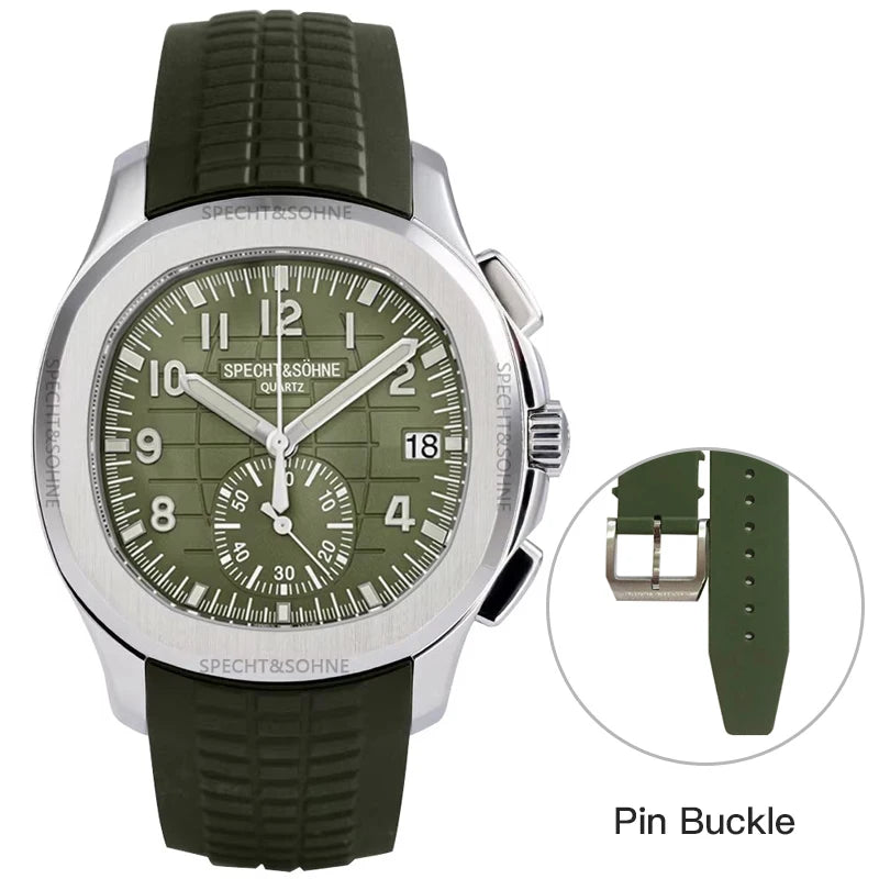 Dropshipping 2025 Best Selling Products Wristwatch For Men Japan Chronograph Quartz Watch Orange Rubber Strap Relogio Masculino