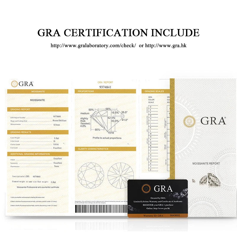 10 Carats 14mm Moissanite Ring Plated 18K Gold Brilliant Diamond 925 Sterling Silver Finger Band Women's Wedding Jewelry