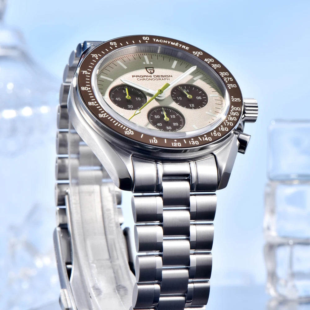 2025 New PAGANI DESIGN Saturn Men's Watches Luxury Quartz Watch For Men Chronograph Wristwatches AR Sapphire Waterproof Luminous