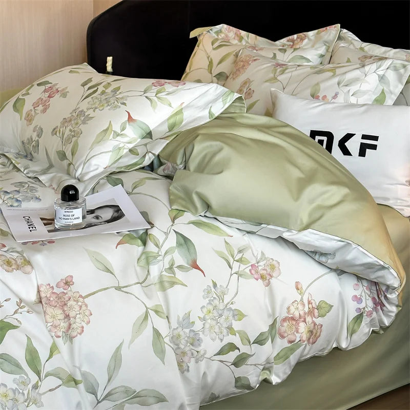 Svetanya Egyptian Cotton Underwear Bedding Sets Linens Queen King Ru Size Print Sheet Pillowcase Duvet Cover Set