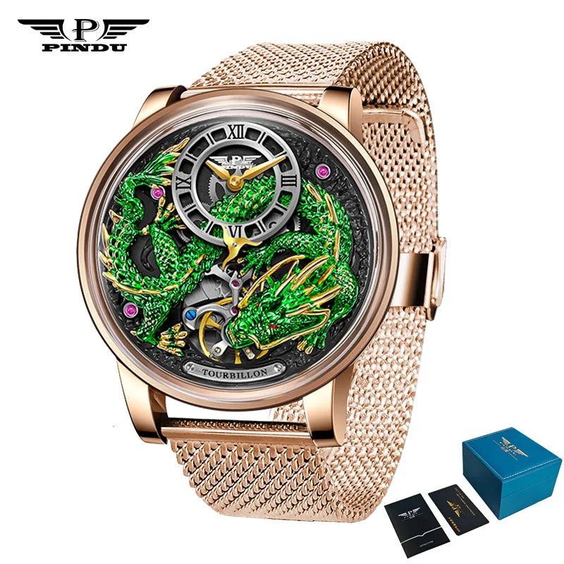 PINDU Develops And Designs New M2797B Automatic Mechanical Watch Men Watches 45.5MM Luxury High-end Quality Wristwatch Men Gift