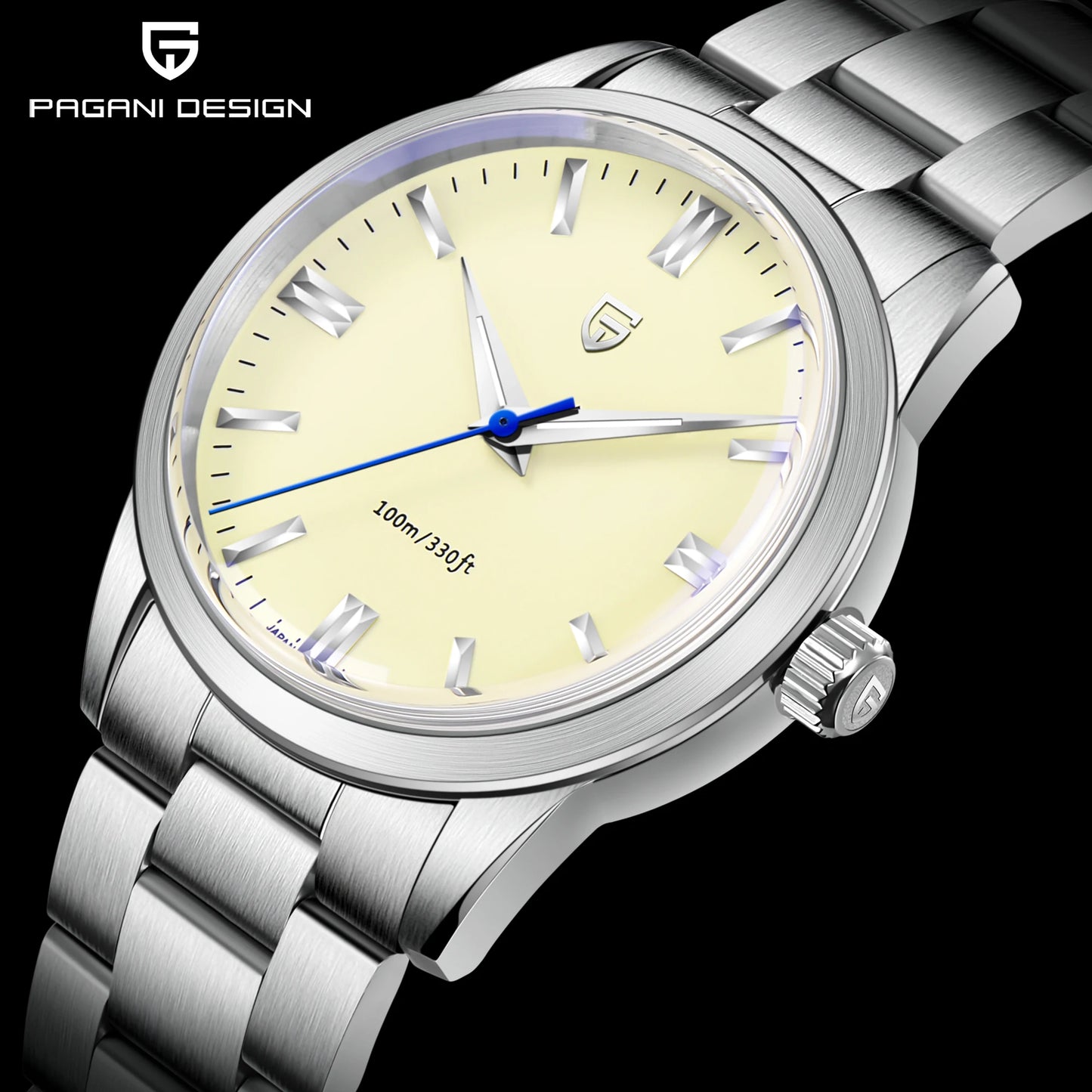 PAGANI DESIGN 2025 New 38mm Men's Quartz Watches VH31 Stainless Steel AR Coating Sapphire Business Sports Watches Watch for Men