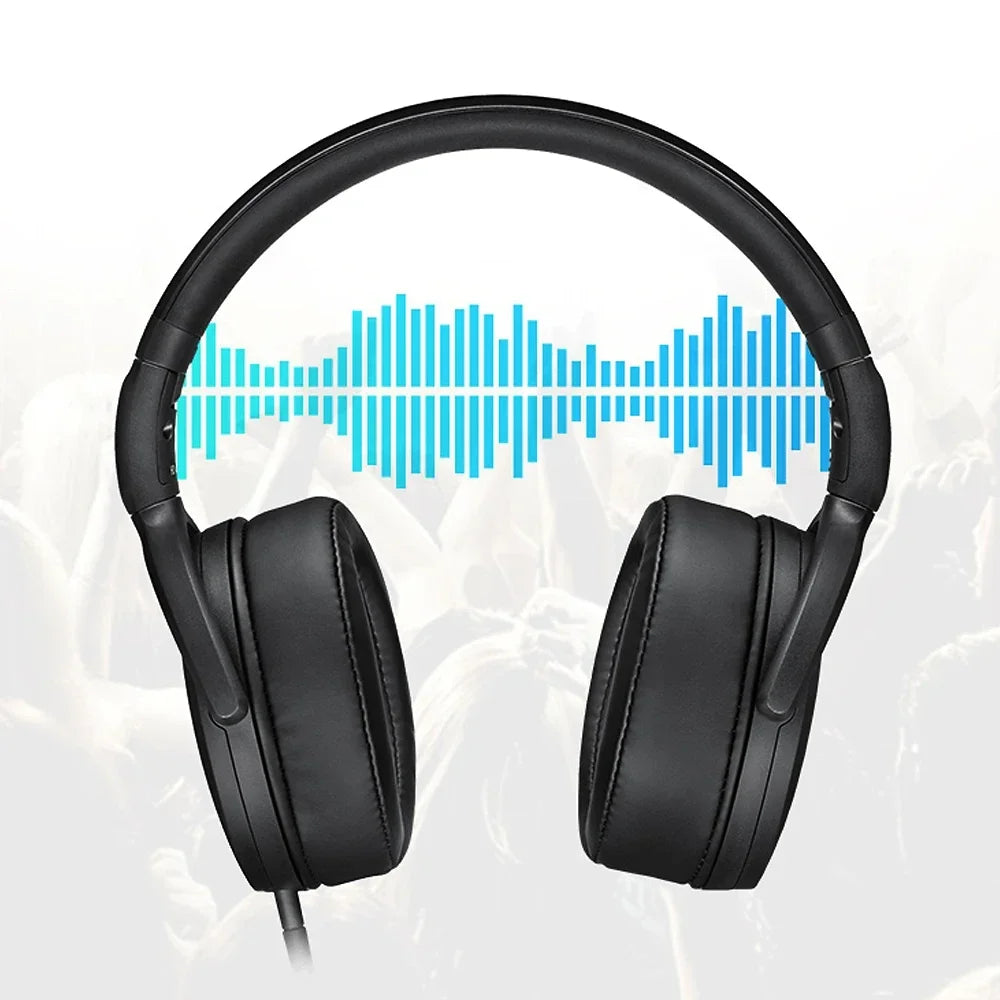 2026 Sennheiser HD 400S Over-Ear Headphones Swith Noise Isolation Stereo Sound Foldable Sports Headset for Mobile with Deep Bass