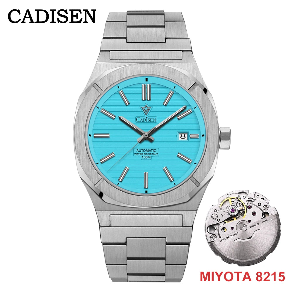 CADISEN Diver Watch Retro Luxury Sapphire MIYOTA 8215 German Designer Men Automatic Mechanical Watches 10Bar Waterproof Luminous