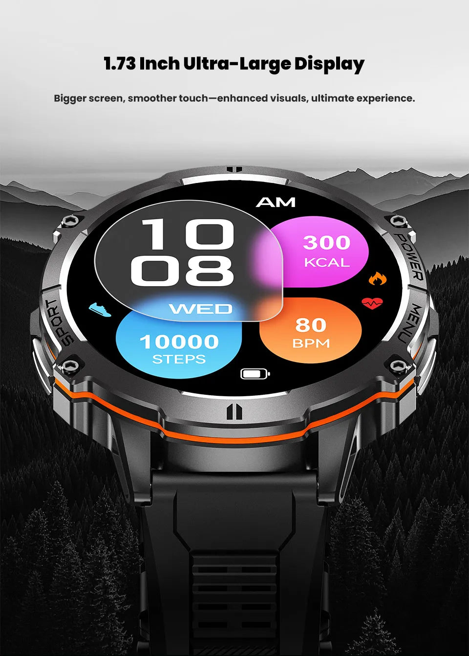 New TANK X3 1000mAh Large Battery Durable Adult Smart Watch GPS Compass Altimeter 5ATM Waterproof BT Call Sports Smartwatch Men