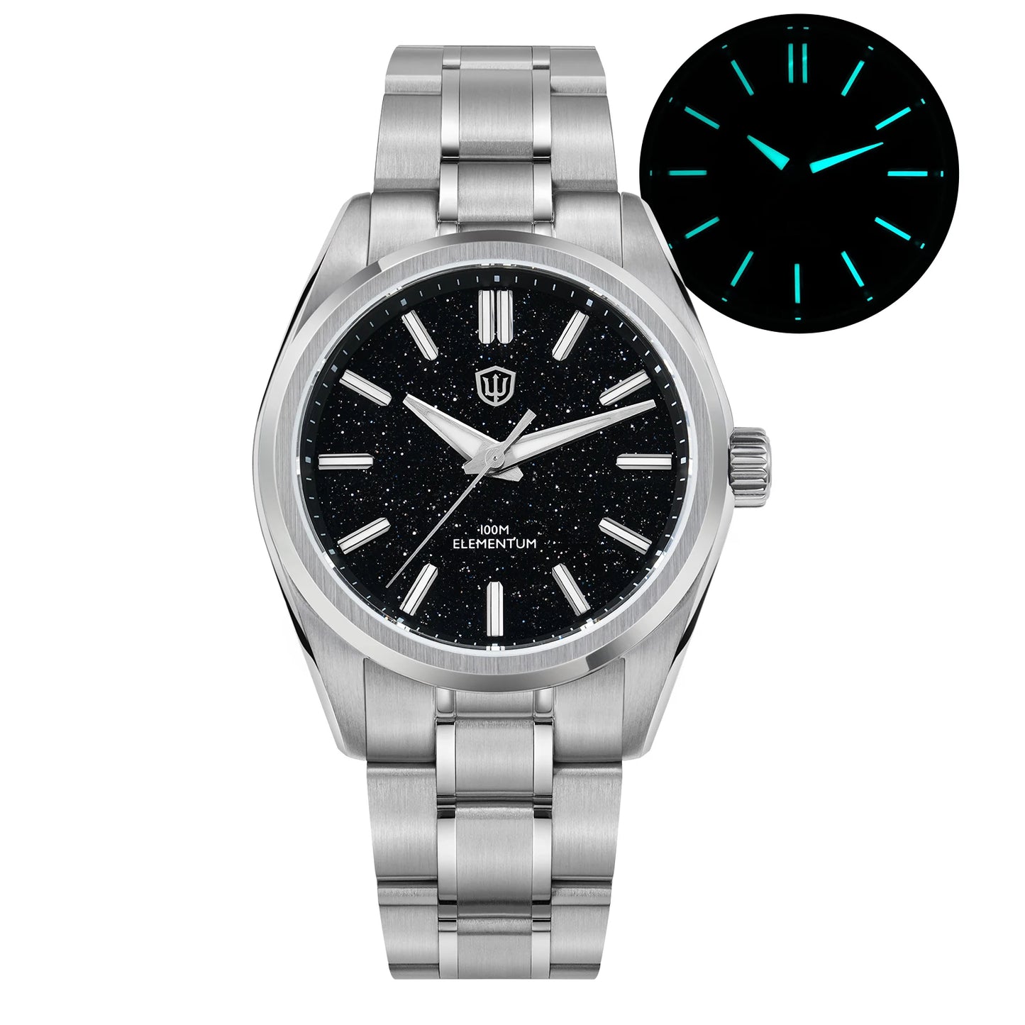 Crack-Dial Watchdives WD0003C 38mm Men Watch VH31 Sweep Seconds Quartz Movement Sapphire ice Luminous 10Bar Waterproof Watches