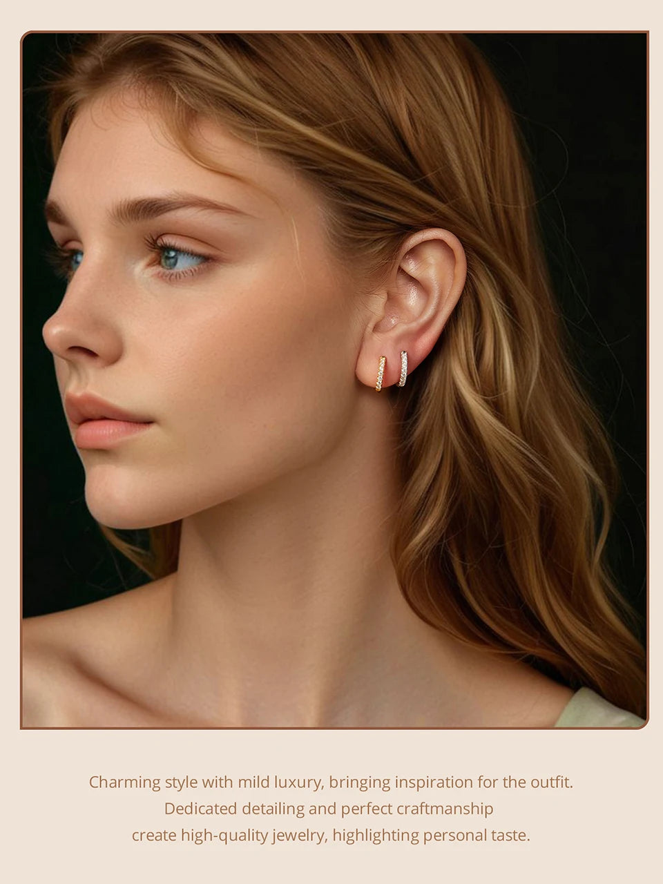 BAMOER Platinum Plated Moissanite Hoop Earrings for Women, D Color Round Cut Lab Diamond 925 Silver Hypoallergenic Earrings