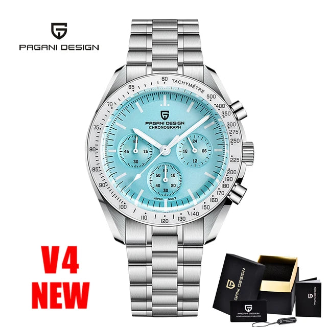 PAGANI DESIGN Men's Watches Top brand Luxury Men Quartz Wrist Watch Automatic Date Speed Great Master Chronograph Reloj Hombre