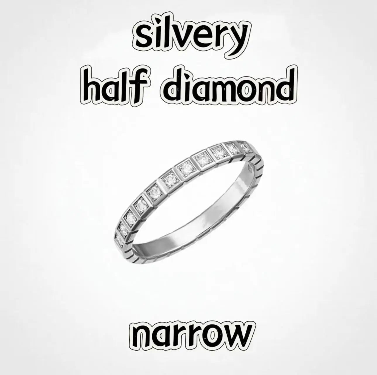 French  High-Quality S925 Sterling Silver Ice Cube Style Pave AAA Zirconia Lovers Ring For Women And Men Wedding Fashion Jewelry