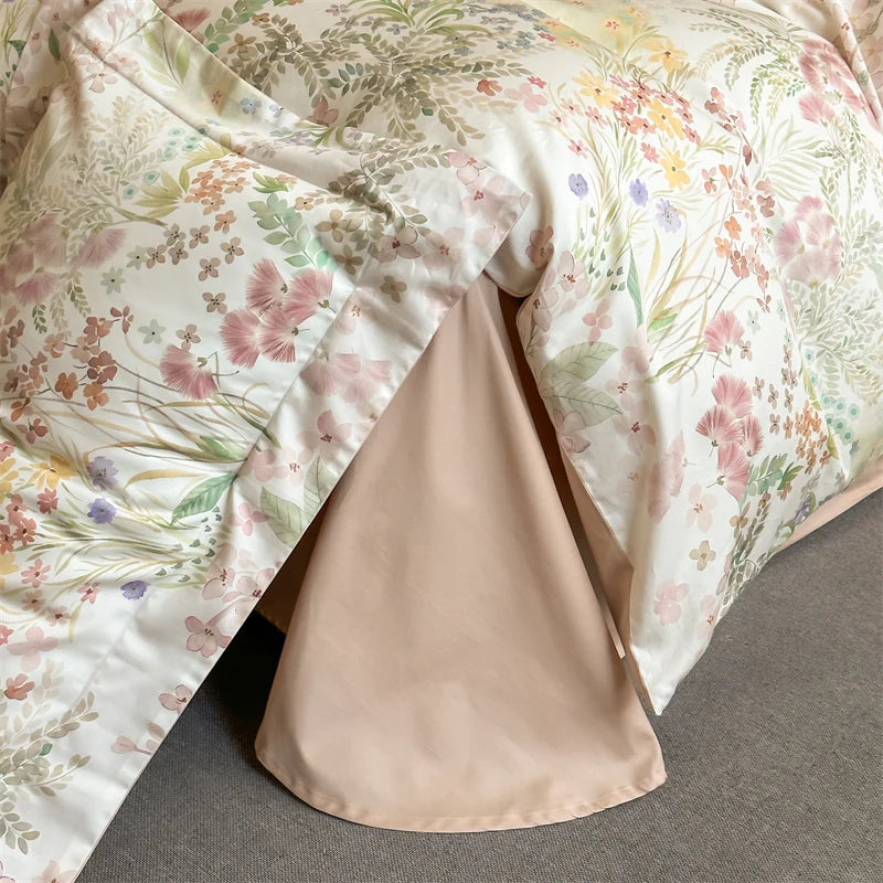 Svetanya Print Egyptian Cotton Bedding Sets Ru Queen King Size Bed Linens Pillowcase Sheet Duvet Cover Set