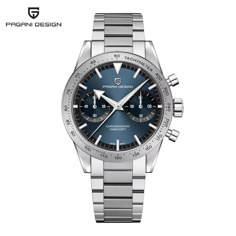2025 New PAGANI DESIGN Retro Moon Men's Watches Luxury Quartz Watch Men Chronograph Wristwatches AR Sapphire Waterproof Luminous