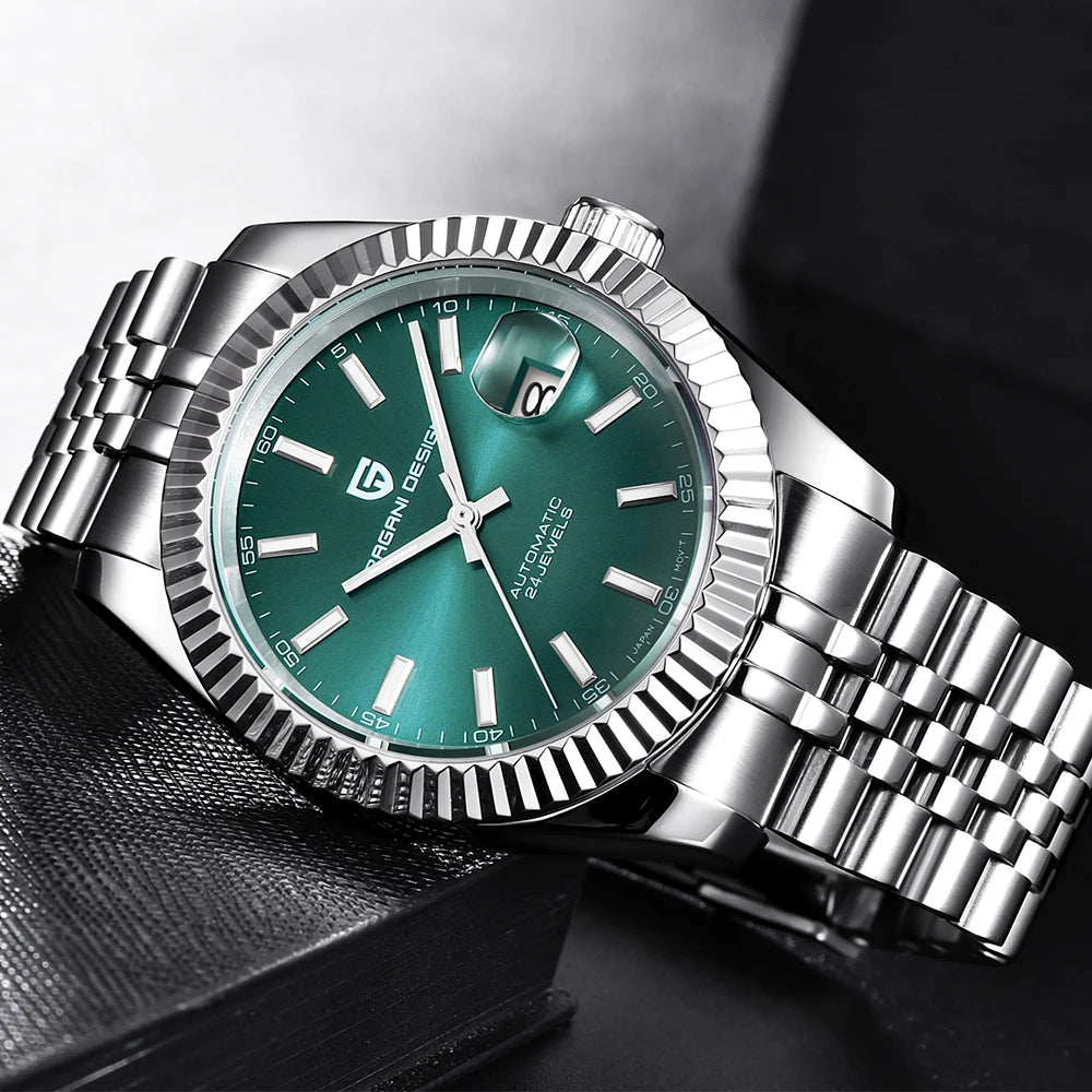 PAGANI DESIGN Neue V2 Herren-Mechanikuhr – Luxus-Uhr der Topmarke – Vollautomatisch – Wasserdicht bis 100 m – Edelstahl