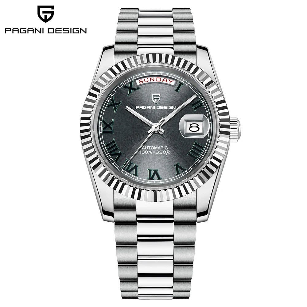 PAGANI DESIGN 2025 New Blue DD40 Luxury Automatic Watch For Men Mechanical Wristwatch Men Japan NH36A Movt Sapphire crystal