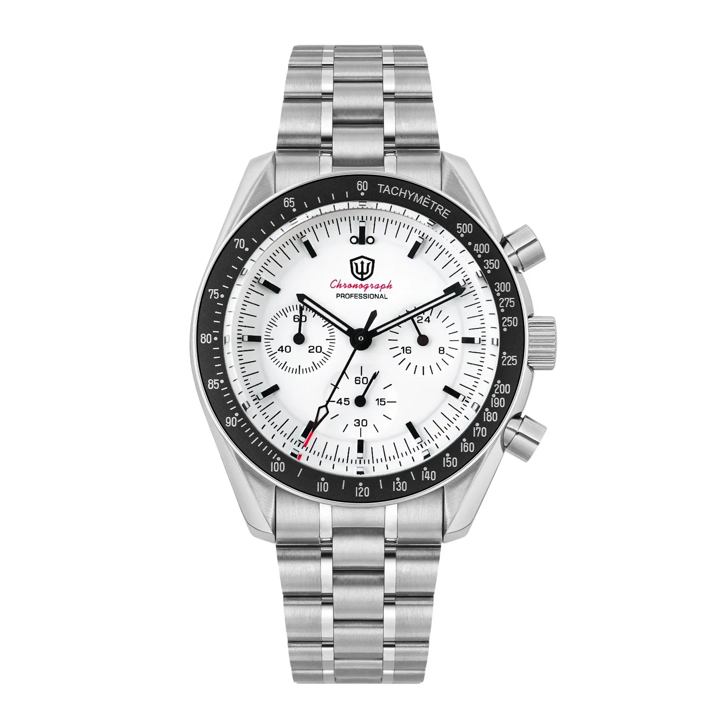 Watchdives WD1860 Watch VK63 Chronological Movement Stainless Steel Watch Sapphire AR Coating Night Light Retro Watches