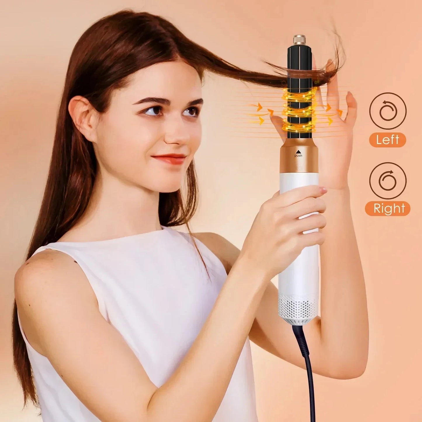 5-In-1 Hair Dryer Air Wrap Hair Straightener Hot Air Comb Barber Multifunctional Professional Hair Styling Tool Festival Gift