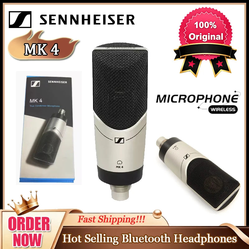 Sennheiser Wireless Bluetooth Headphones HD206 IE900 Sport Headphones HD400S Resolution HIFI Noise Reduce Original Microphone