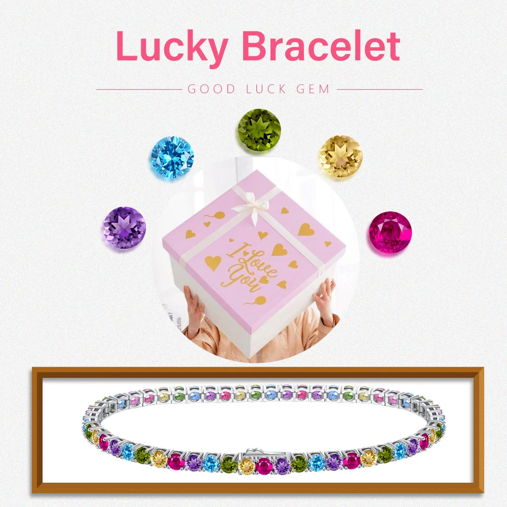 Rinntin Genuine 925 Sterling Silver Tennis Chain Bracelet Handmade High-end Luxury Hand Chain for Men Women Jewelry Gift SB128