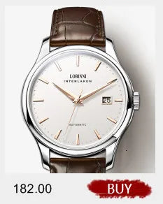 LOBINNI Luxury Brand Switzerland Perpetual Calendar Automatic Mechanical Men's Watches Sapphire Multi-function Clock L13019-8
