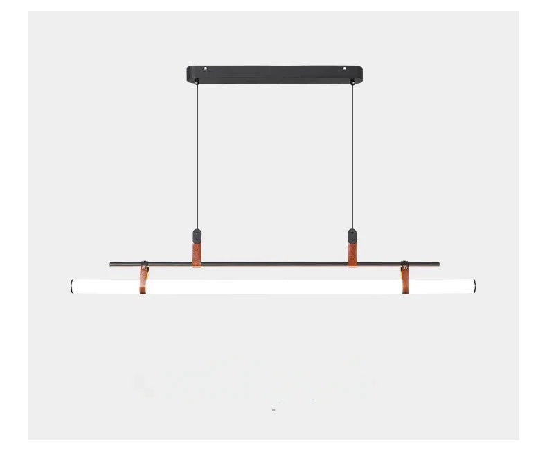Nordic Minimalist Dining room Study Room Office Desk lighting Coffee Table Kitchen island Long Strip LED Ceiling Pendant Lamp